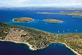 Jachty pri ostrove Kakan, Dalmcia ibenik