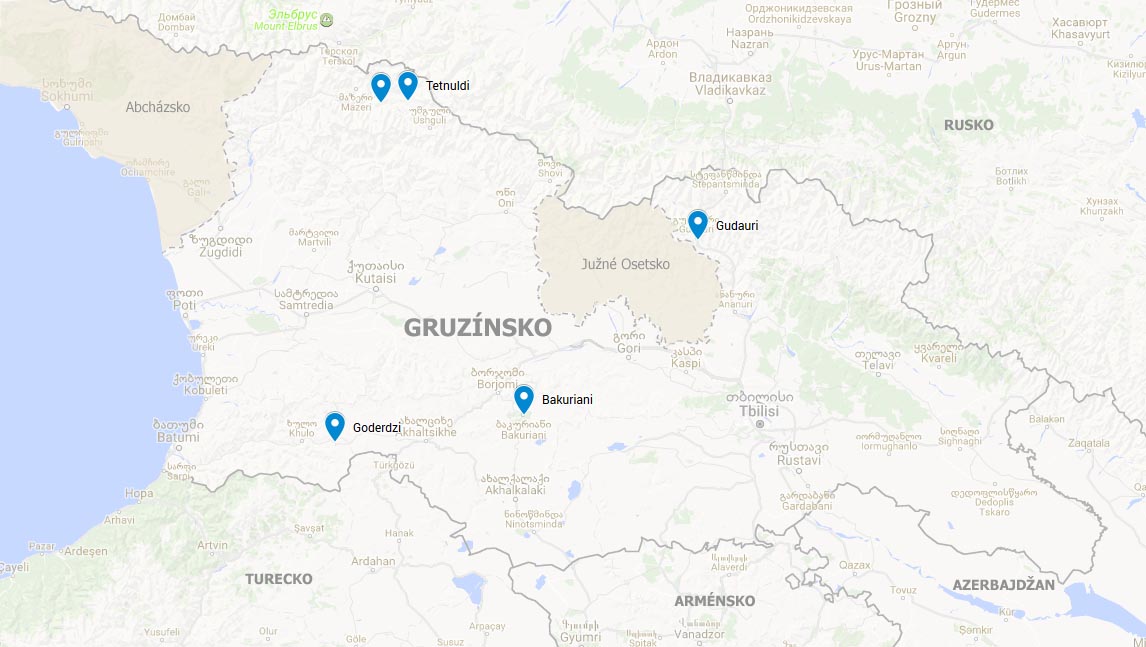 mapa Gruznsko lyovanie