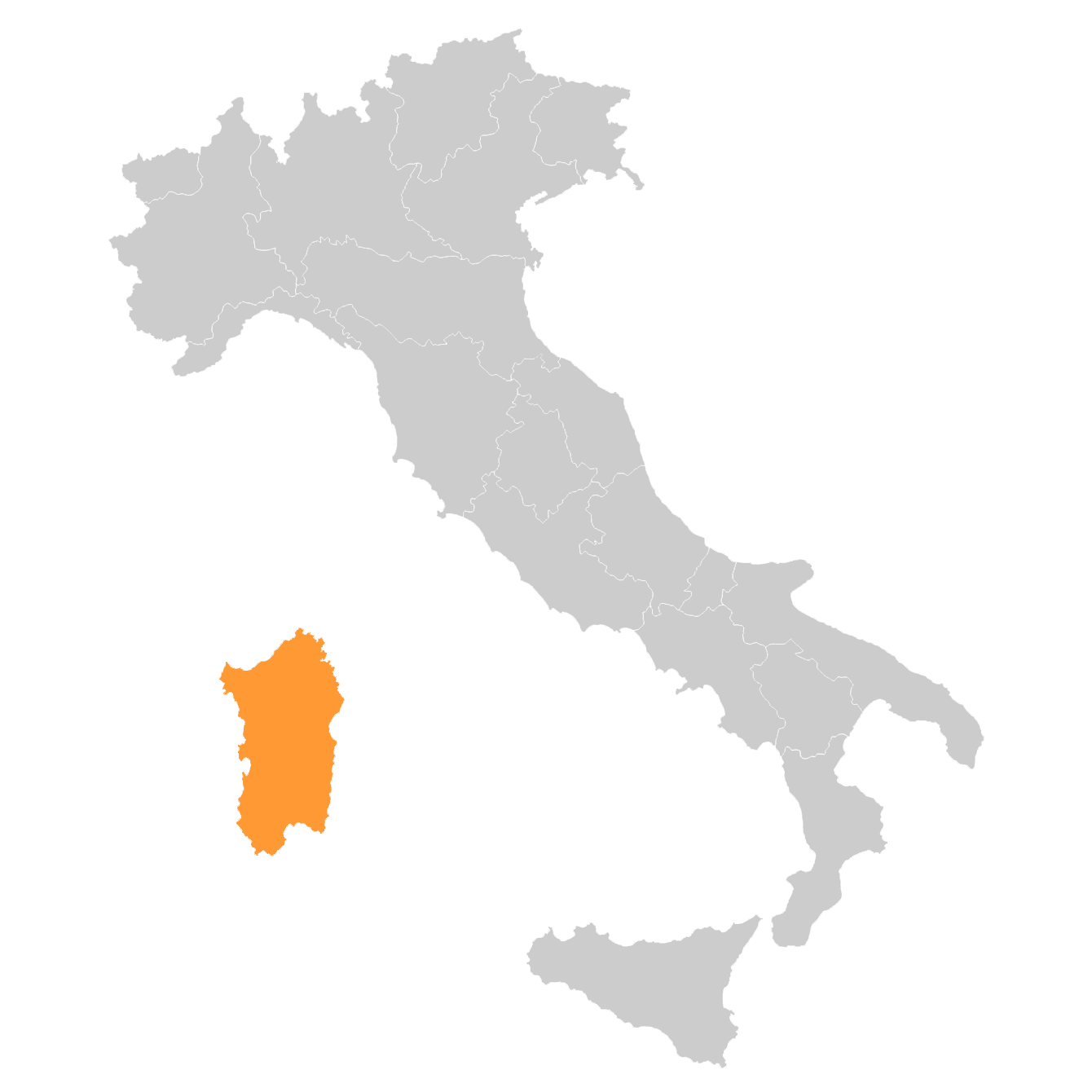 mapa Sardnia