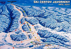 ski mapa Lazy pod Makytou