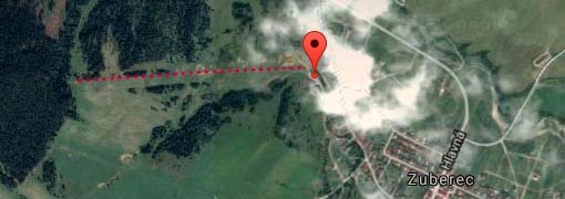 mapa Zuberec