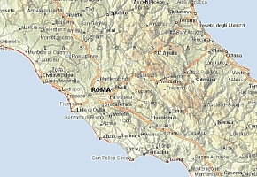map Lazio