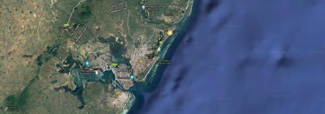 mapa Serena Beach Resort & Spa Mombasa, Mombasa - Schanzu, Kea