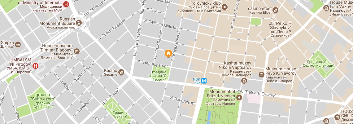 mapa Hotel Niky, Sofia