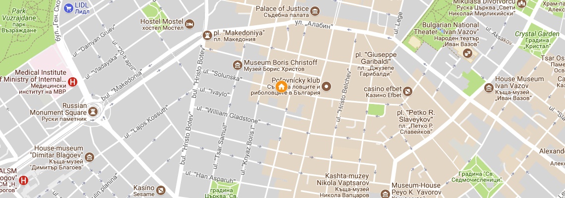 mapa Thracia Hotel Sofia, Sofia