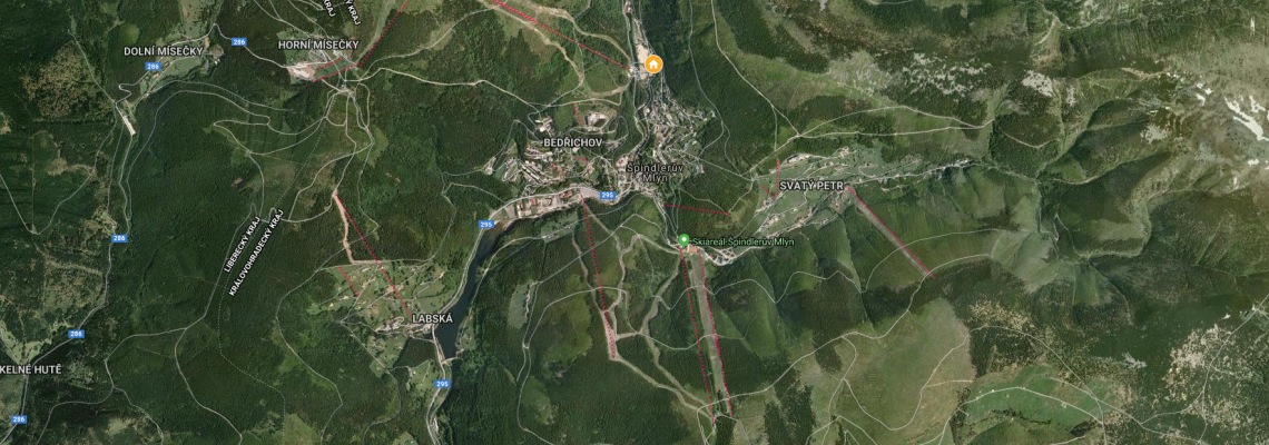 mapa Hotel Aqua Park, pindlerv Mln