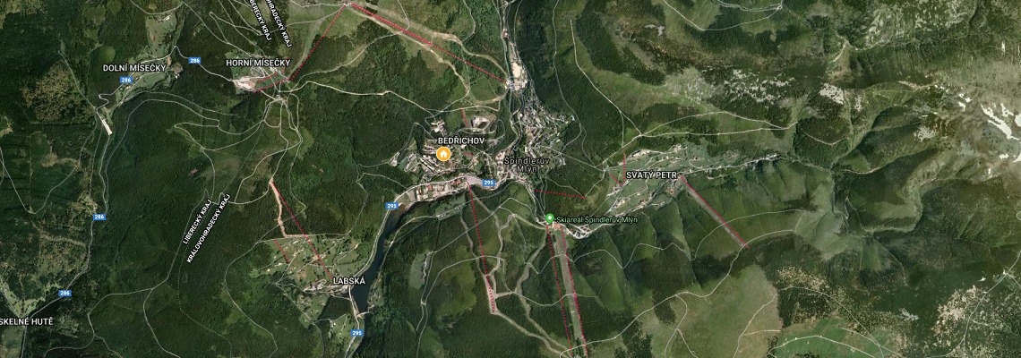 mapa Hotel Astra, pindlerv Mln