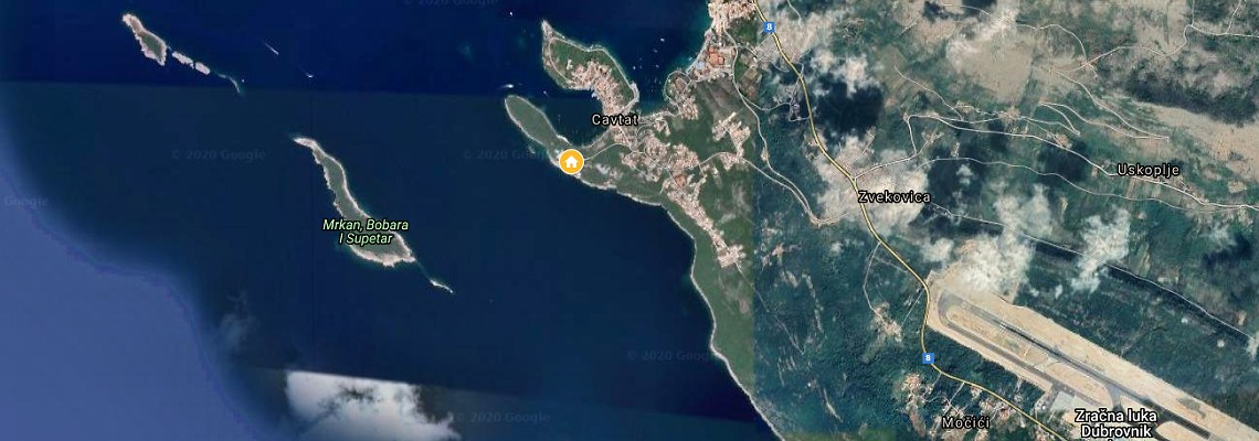mapa Hotel Croatia, Cavtat