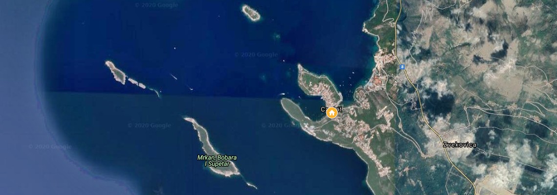 mapa Hotel Villa Pattiera, Cavtat