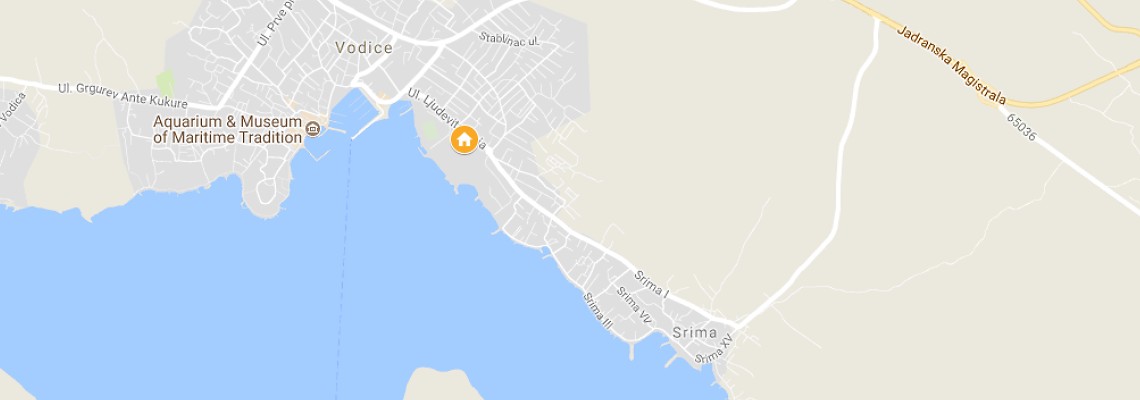 mapa Hotel Olympia, Vodice