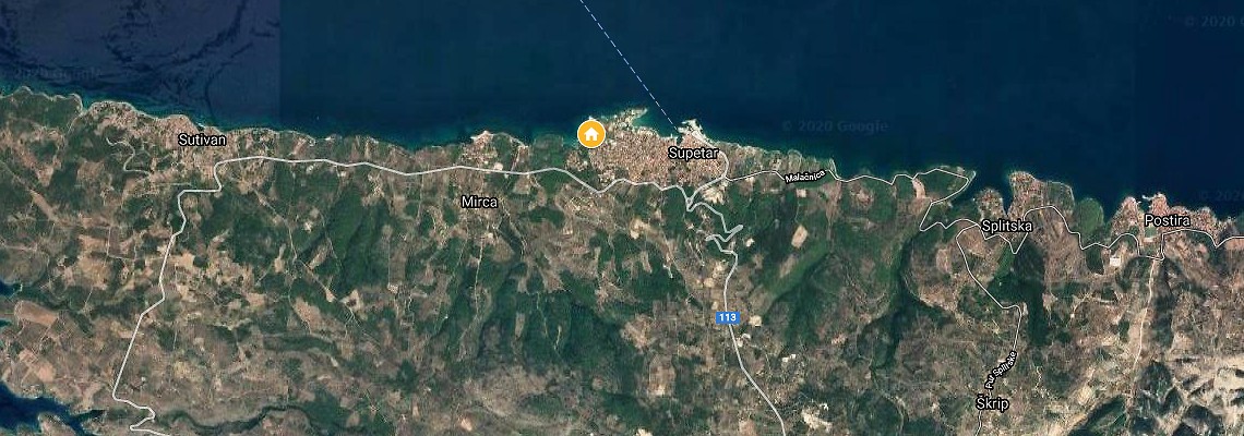 mapa Rezort Velaris, Supetar