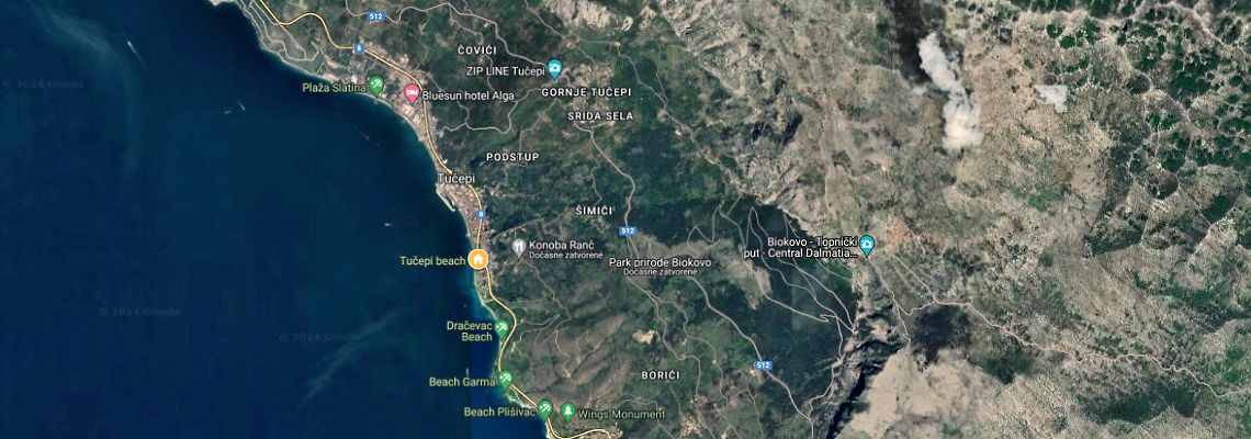 mapa Apartmny Villa Lucia, Tuepi