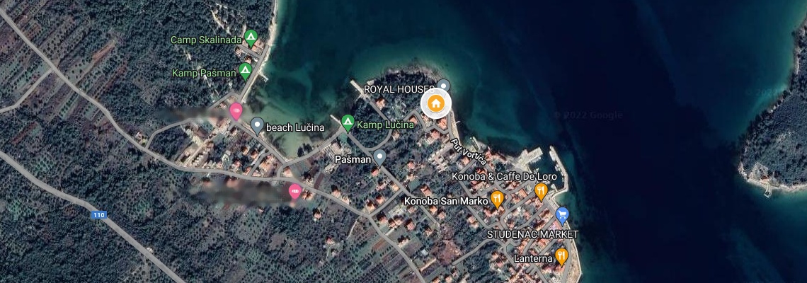 mapa Villa Royal House, Paman