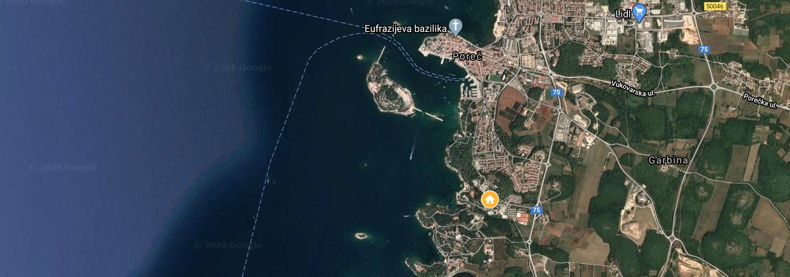mapa Hotel Valamar Crystal, Pore