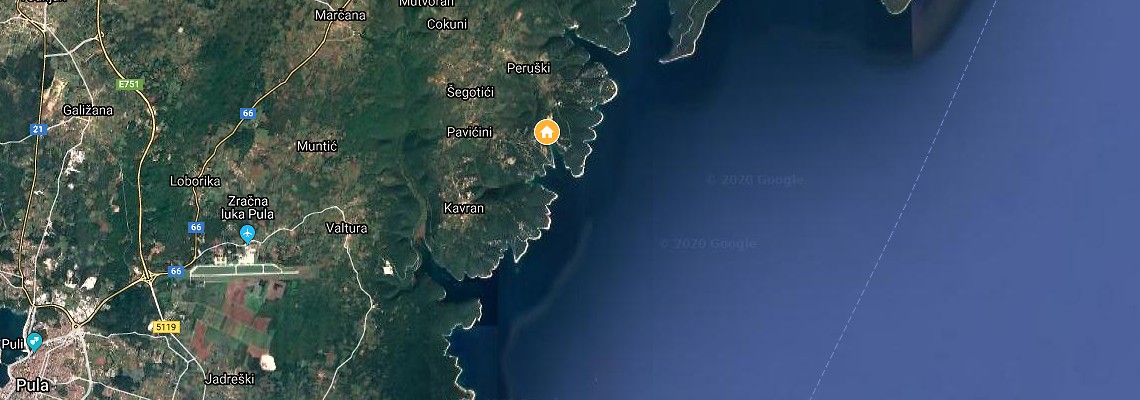 mapa Hotel Duga Uvala, Duga Uvala