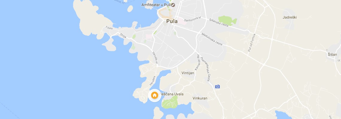 mapa Hotel Park Plaza Histria, Pula