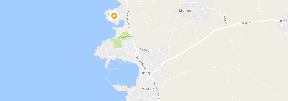 mapa Vilky Meli Istrian Villas, Umag
