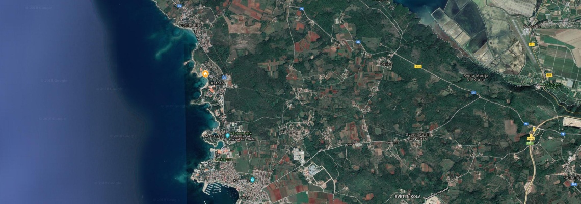 mapa Apartmny Polynesia Plava Laguna, Umag