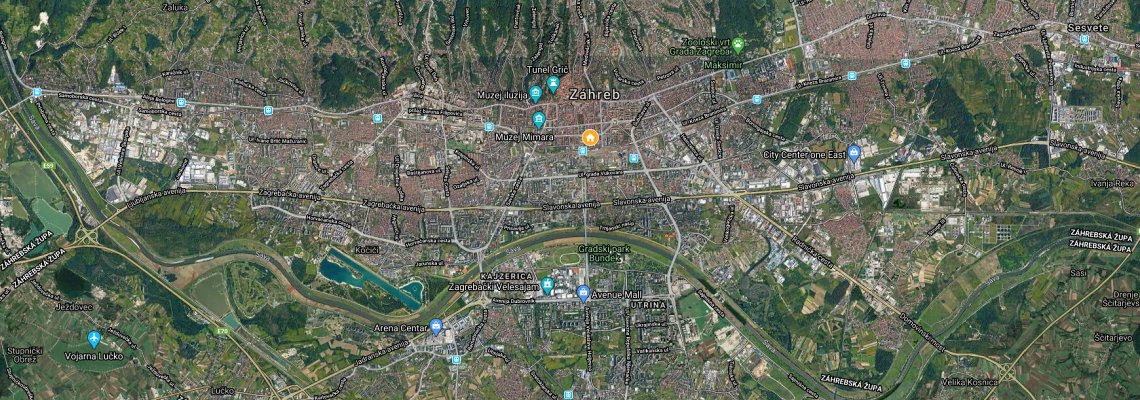 mapa Best Western Premier Hotel Astoria, Zhreb