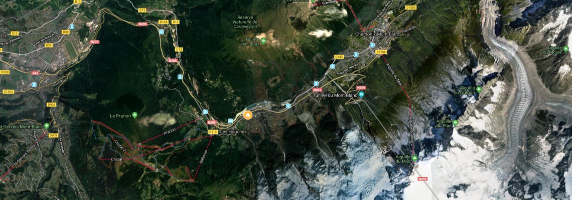 mapa Hotel Le Saint-Antoine, Chamonix