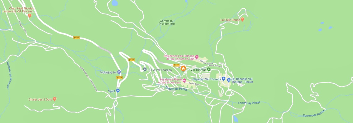 mapa Hotel & Rsidence Le Hameau Du Kashmir, Val Thorens