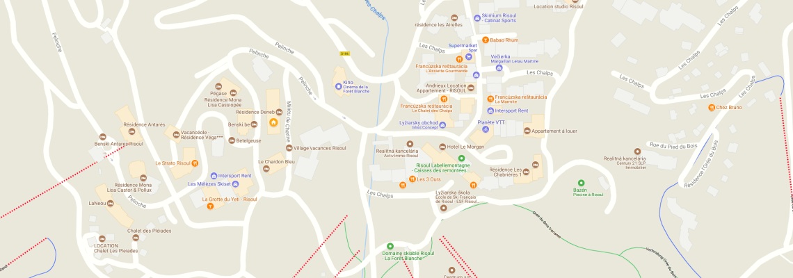mapa Rezidencia Dneb, Risoul