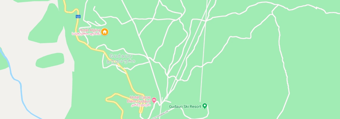 mapa Hotel Alpina, Gudauri