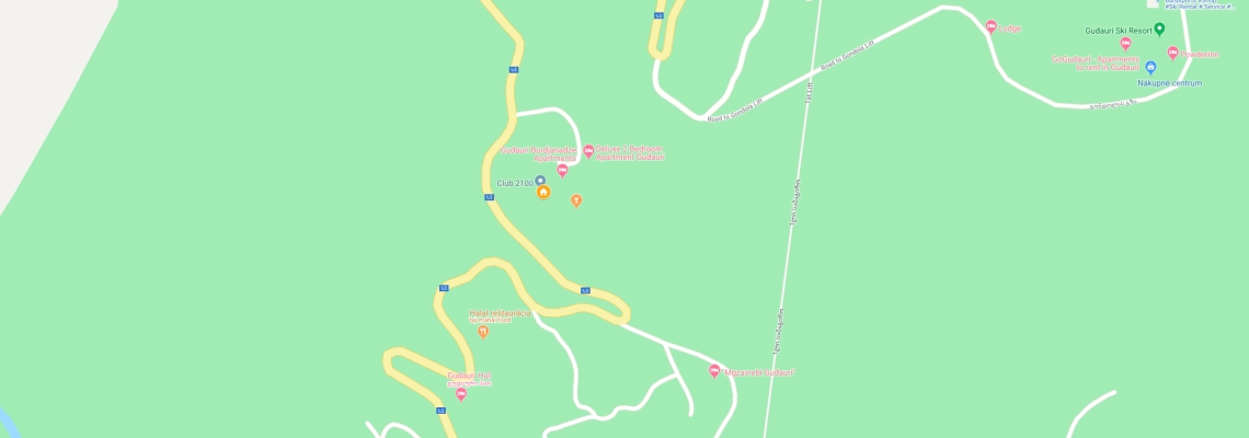 mapa Hotel Bella Gudauri, Gudauri