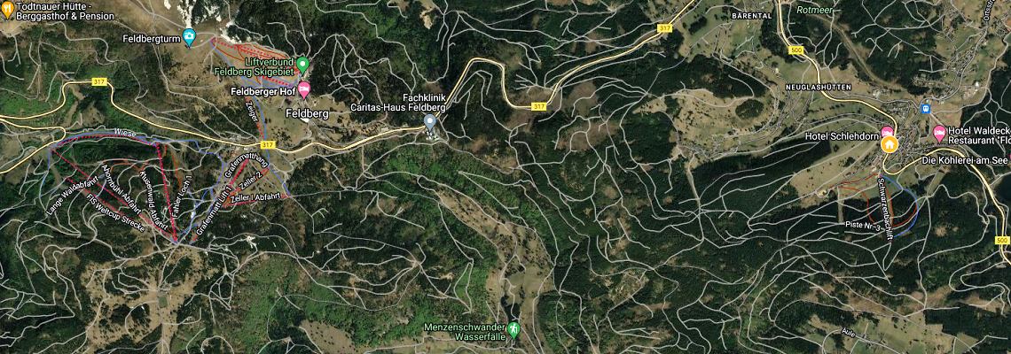 mapa Hotel Schlehdorn, Feldberg
