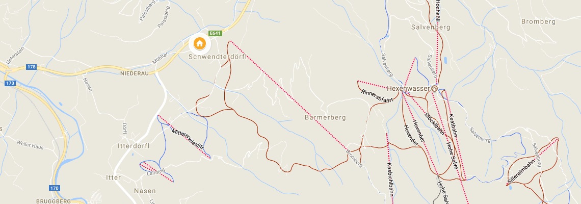 mapa Chalet Itter, Itter