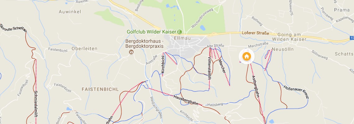 mapa Cordial Familien & Sport Hotel, Going