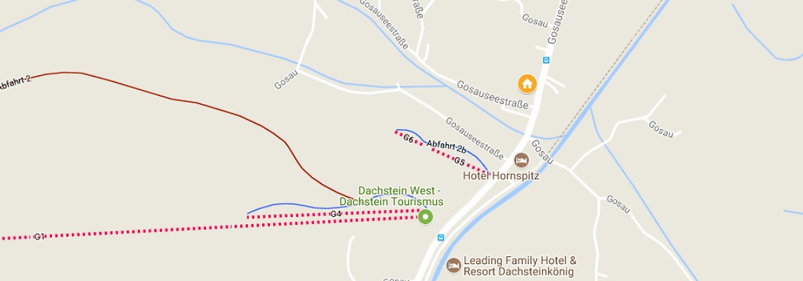 mapa Hotel Sommerhof, Gosau