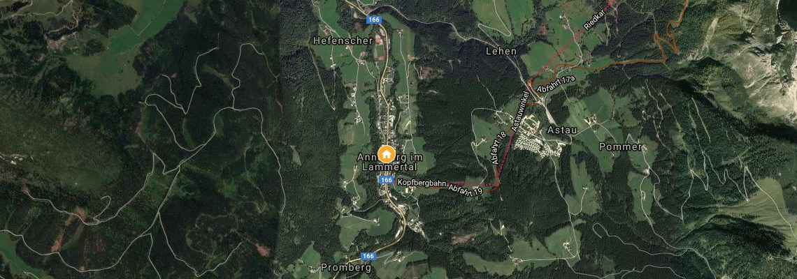 mapa Sporthotel Dachstein West, Annaberg