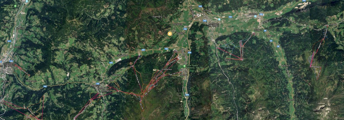 mapa Apartmny Alpin Apart, Flachau