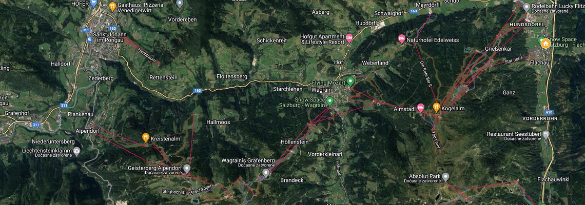 mapa Apartmny Austria, Flachau