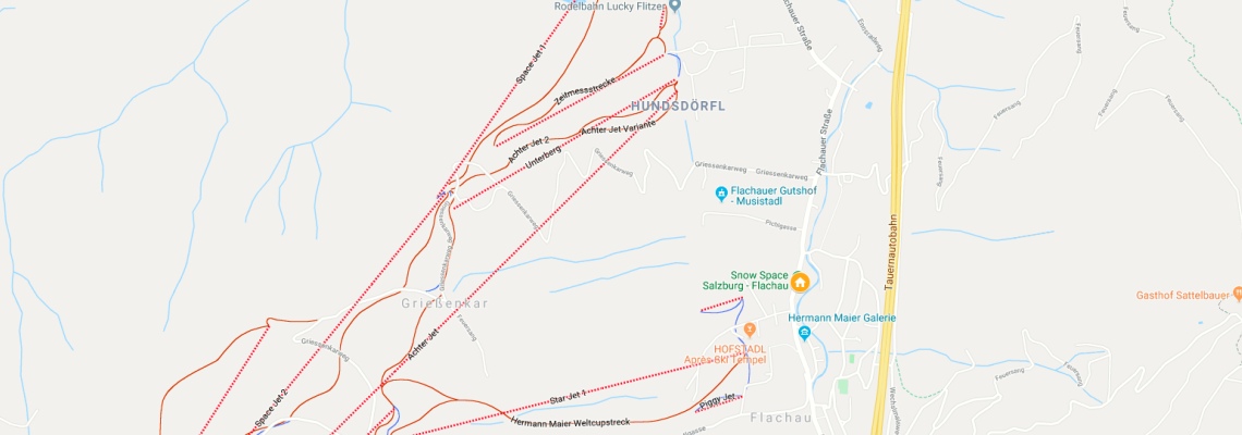 mapa Biohotel Flachauerhof, Flachau