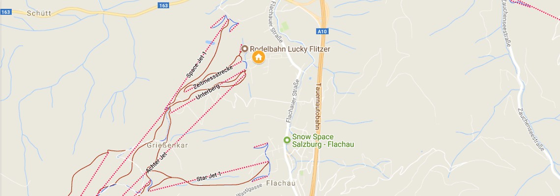 mapa Schlosshotel Lacknerhof, Flachau
