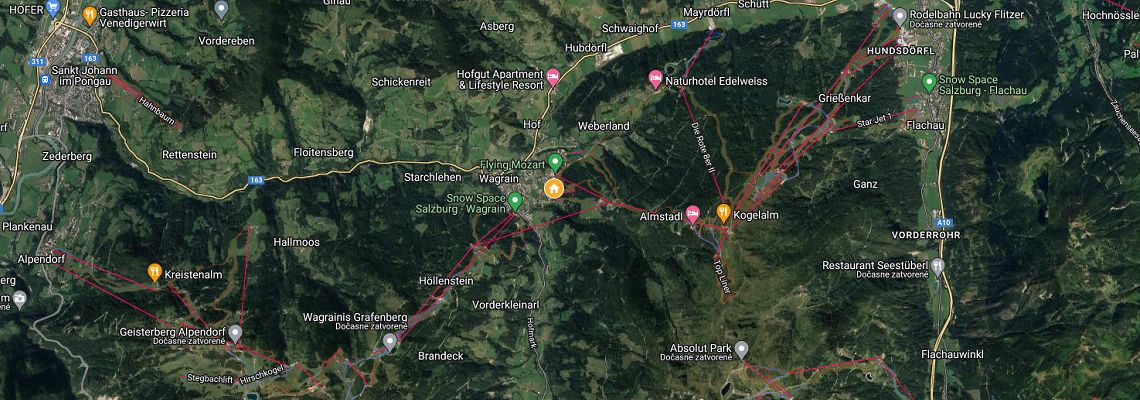 mapa Penziny Wagrain, Wagrain