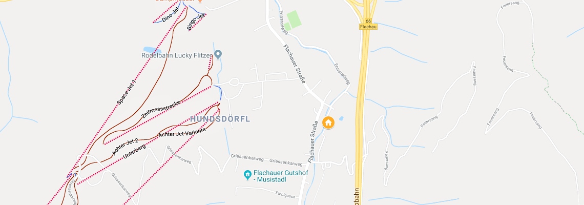 mapa Apartmny Sportuna, Flachau