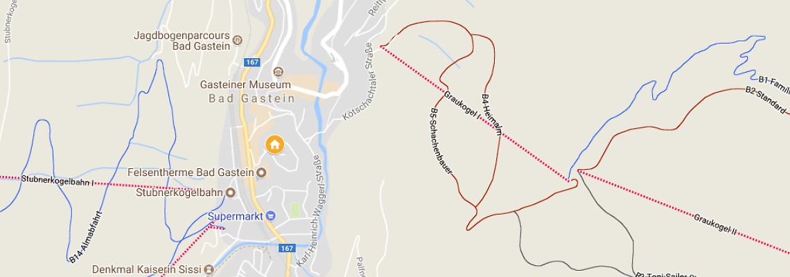 mapa Hotel Brenhof, Bad Gastein
