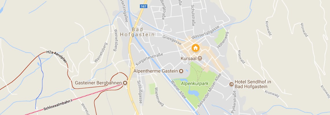mapa Hotel Norica, Bad Hofgastein