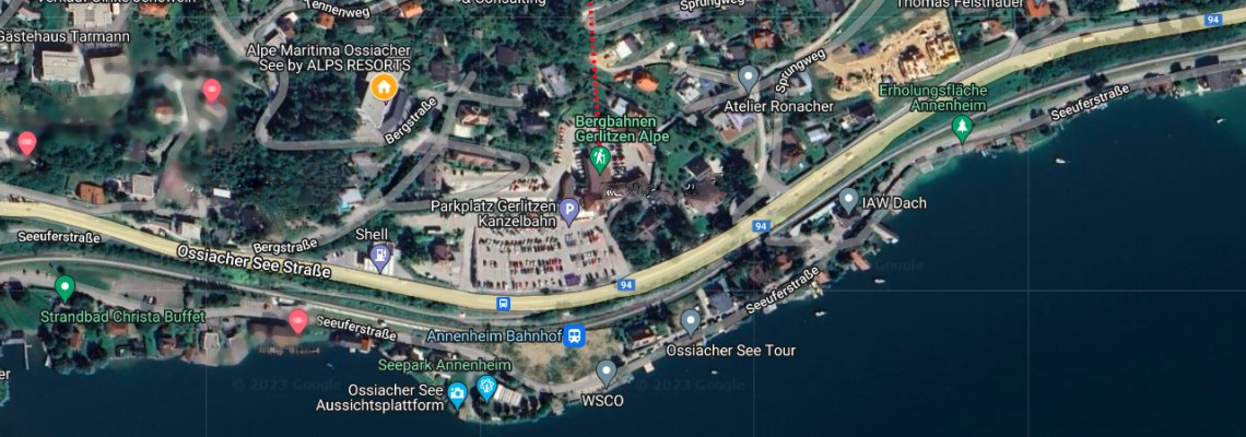 mapa Apartmny ALPS RESORT, Annenheim am Ossiacher See