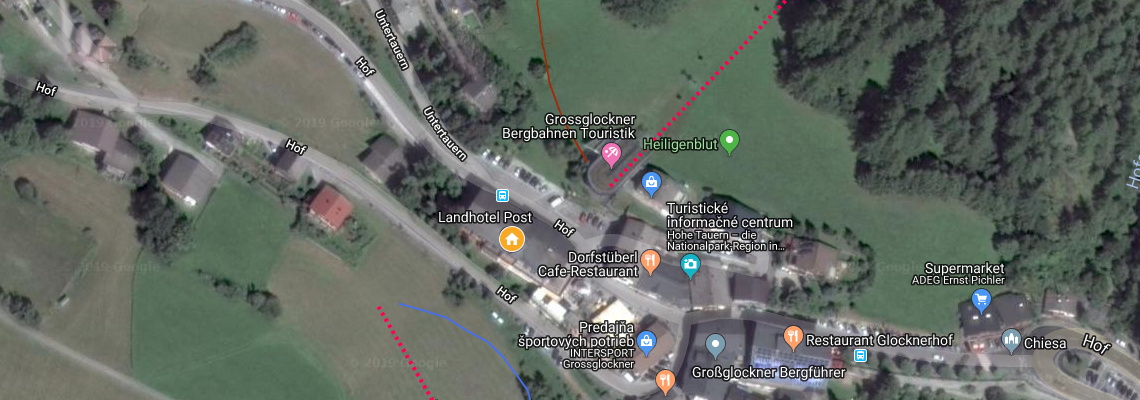 mapa Hotel Post, Heiligenblut