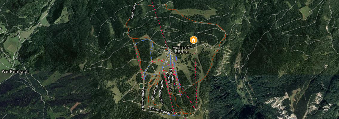 mapa Chaty Hinterstoder, Hinterstoder