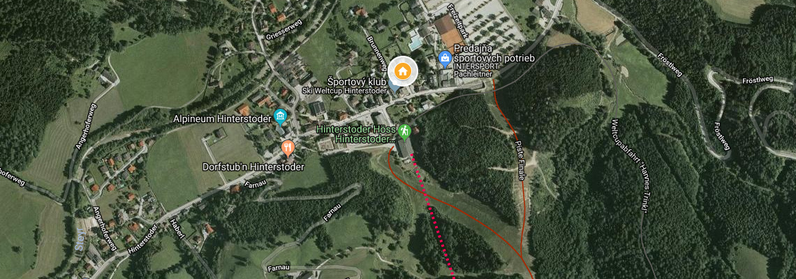 mapa Hotel Stoderhof, Hinterstoder