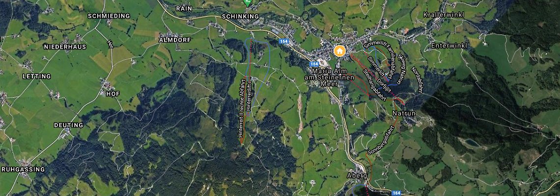 mapa Hotel Eder, Maria Alm