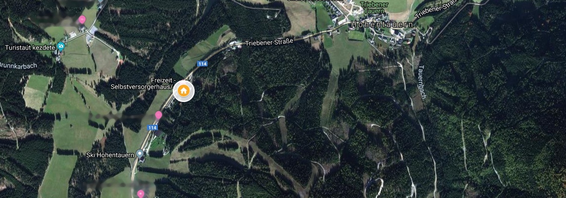 mapa Haus Panorama, Hohentauern