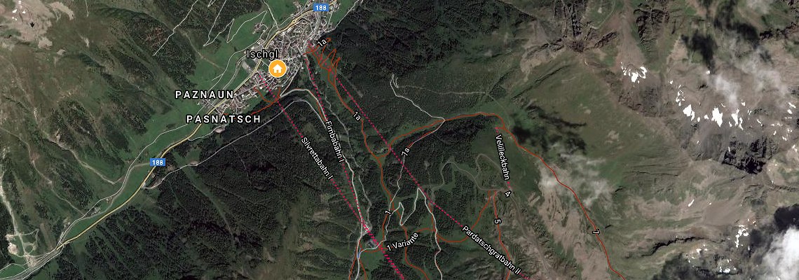 mapa Hotel Christine, Ischgl