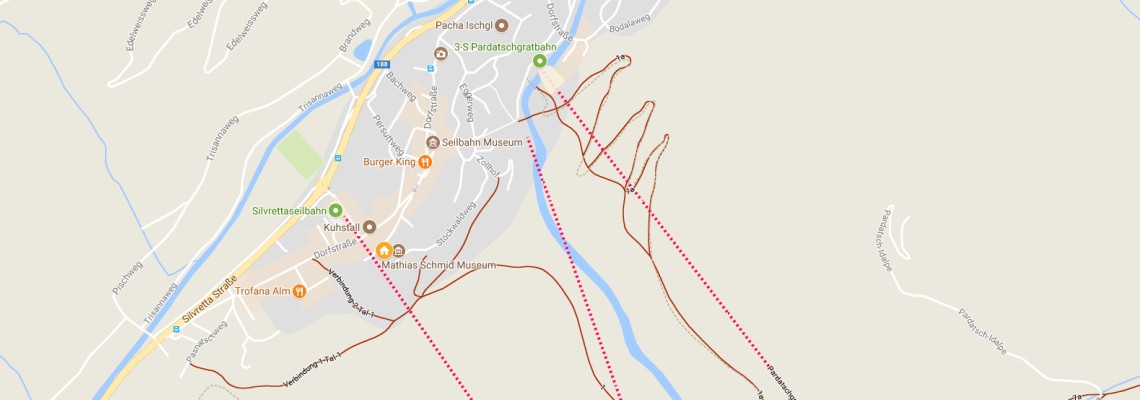 mapa Hotel Persura, Ischgl