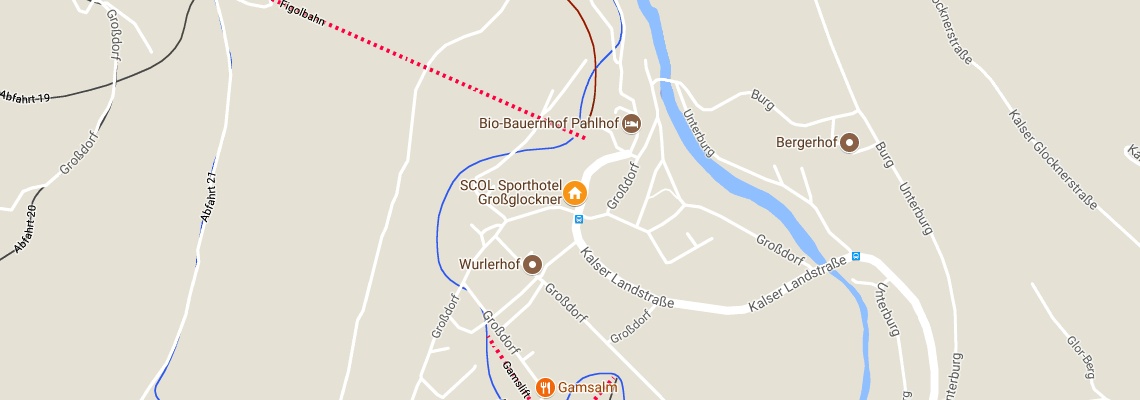 mapa Sporthotel Scol, Kals